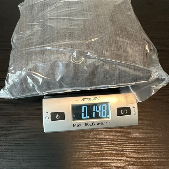 Perry Ellis Gray Striped Wool Blend Flat Front Suit Pants Men's Size 42/32 FLAW - Picture 16 of 16